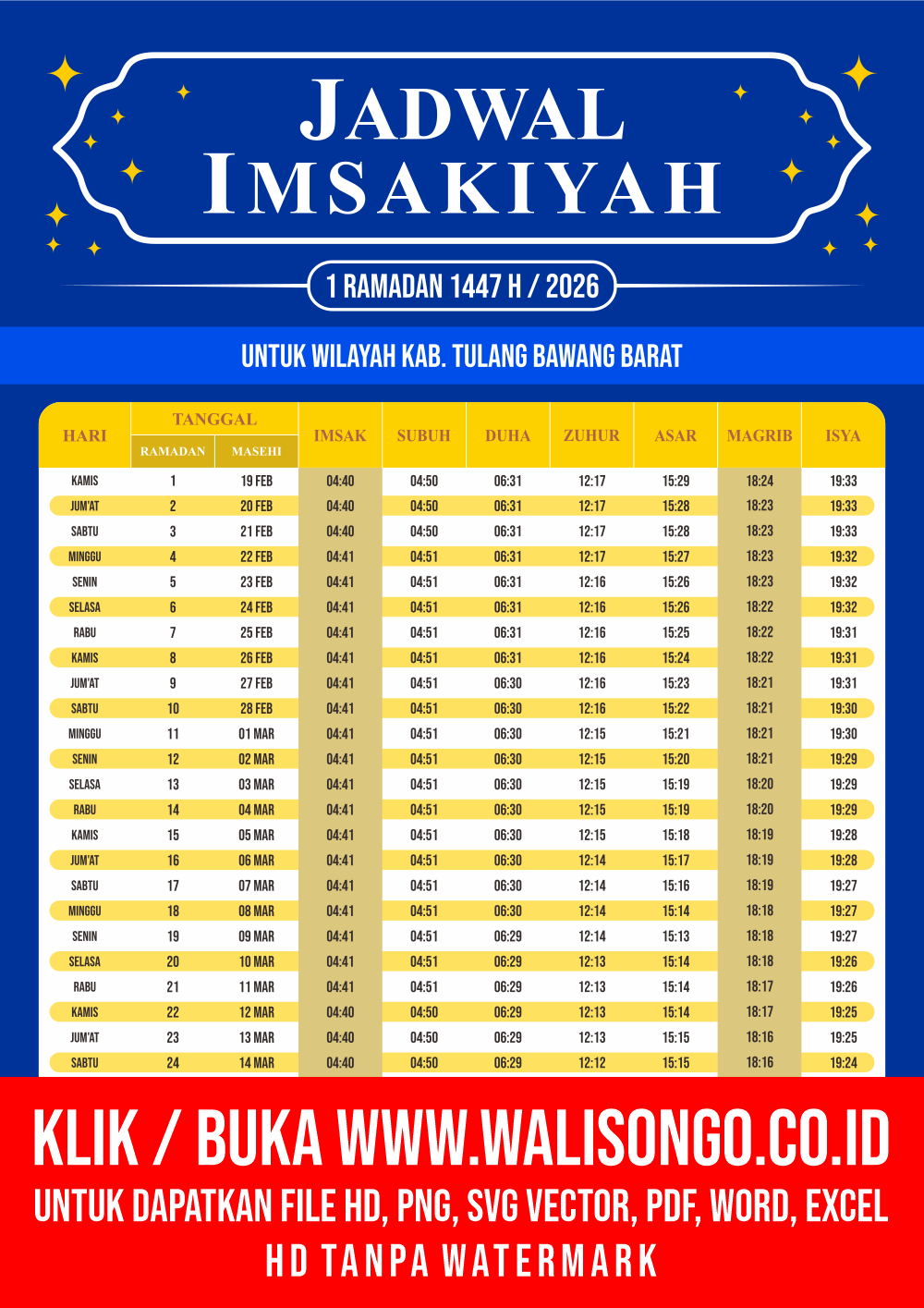 Desain Jadwal imsak Kab. Tulang Bawang Barat 2026