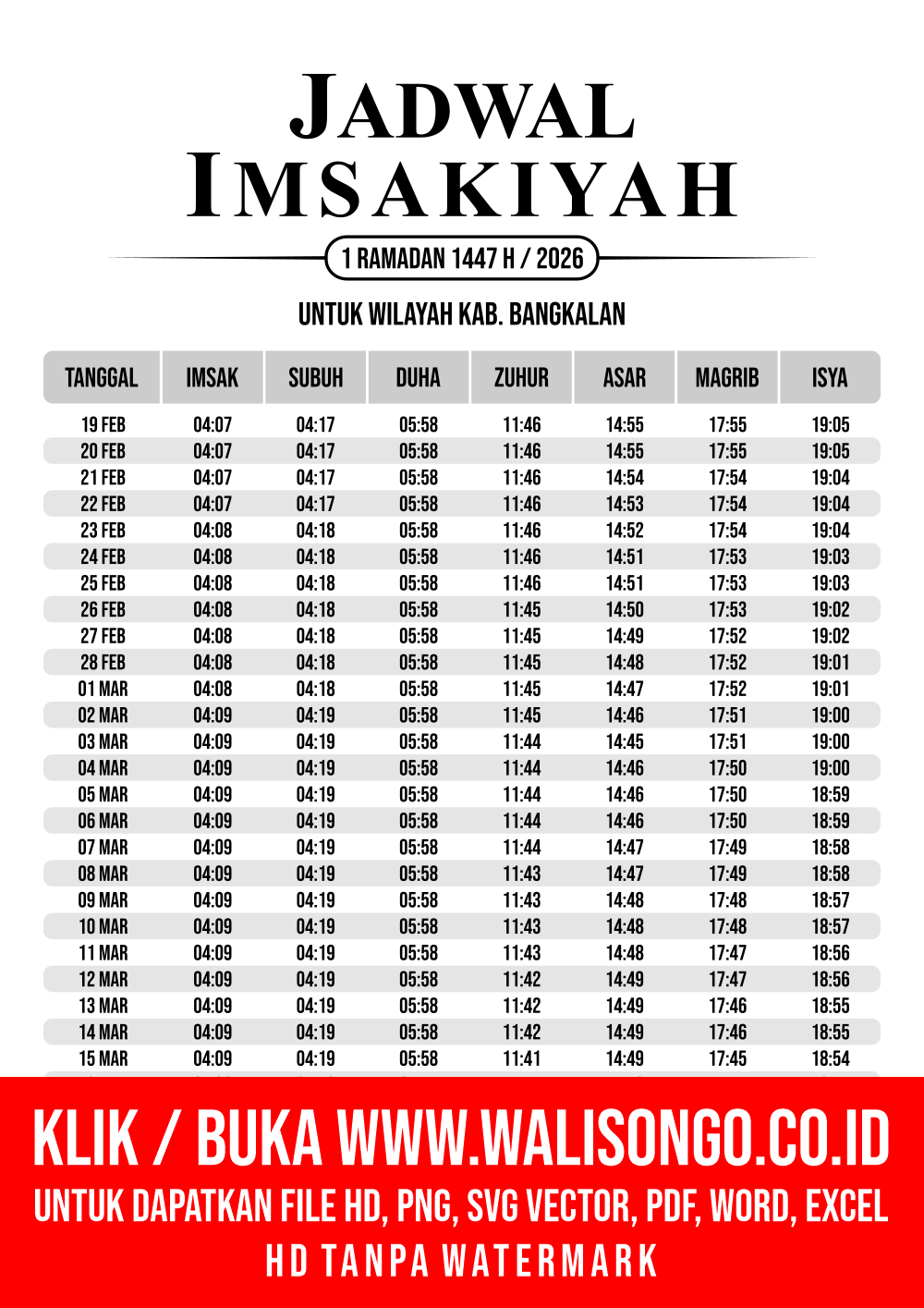 Desain Jadwal imsak Kab. Bangkalan 2026